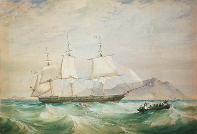 H.M.S. Hornet, 1861 by Oswald Walters Brierly
