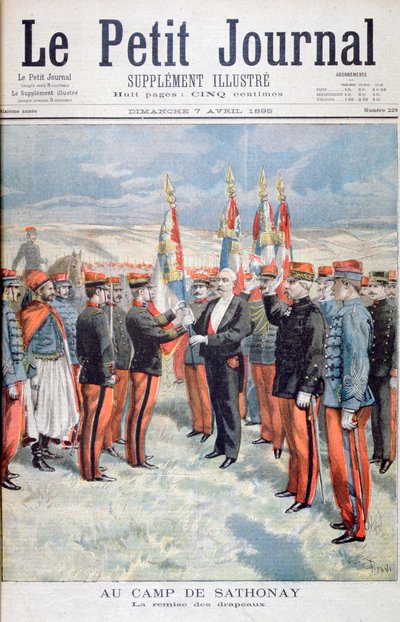 Presentation of the colours, Sathonay-Camp, 1895 by Oswaldo Tofani