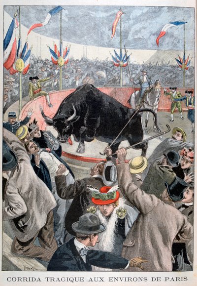Tragic bullfight accident around Paris by Oswaldo Tofani