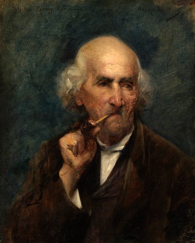 Old Man with Pipe by Ottilie Wilhelmine Roederstein