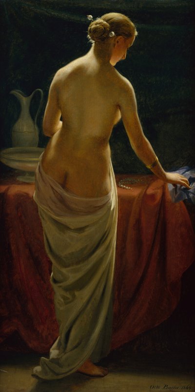 A Nude Lady at her Toilet by Otto Bache