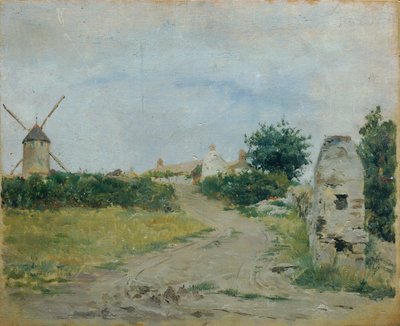 Landscape with Windmill by Otto Friedrich