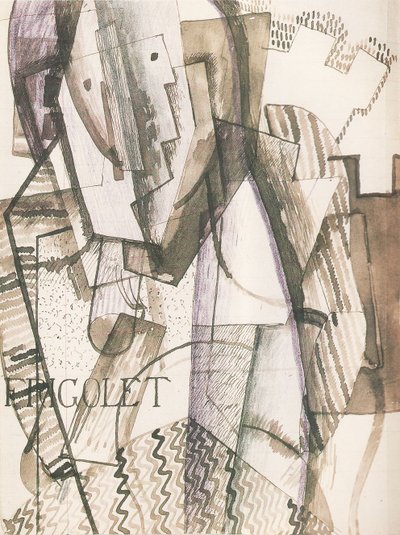Figure in front of the walls by Otto Gutfreund