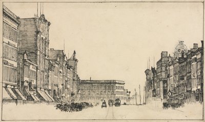 Downtown, Cleveland by Otto H. Bacher