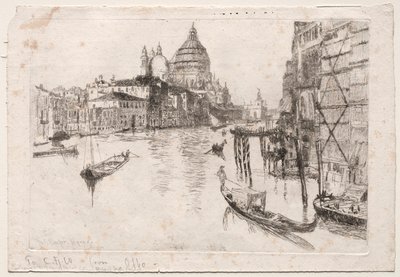 Entrance to Grand Canal, 1880 by Otto H. Bacher