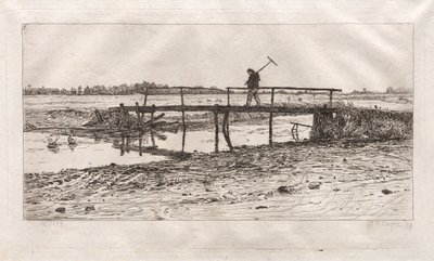 Footbridge, Worth, 1879 by Otto H. Bacher
