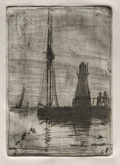 River Pier, 1878 by Otto H. Bacher