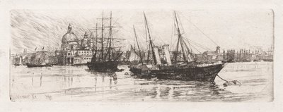 Two Boats, Venice by Otto H. Bacher