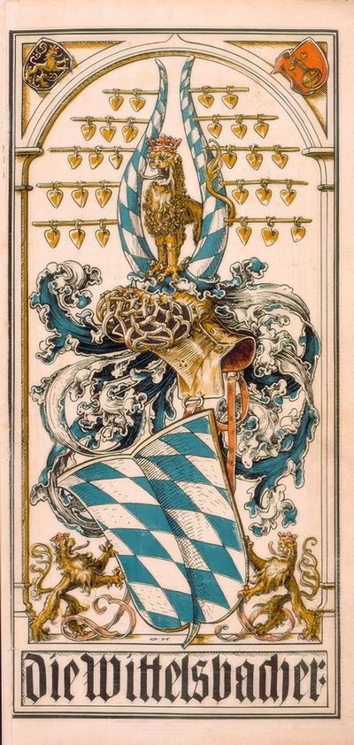 The Ancestral Coats of Arms of the German Princely Houses: The Wittelsbachs by Otto Hupp