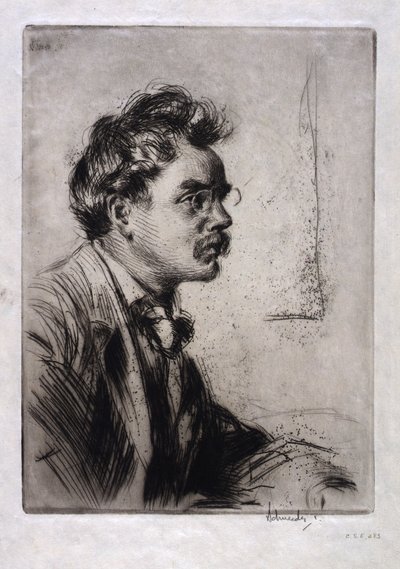 Portrait of B.J.O. Nordfelt by Otto J. Schneider