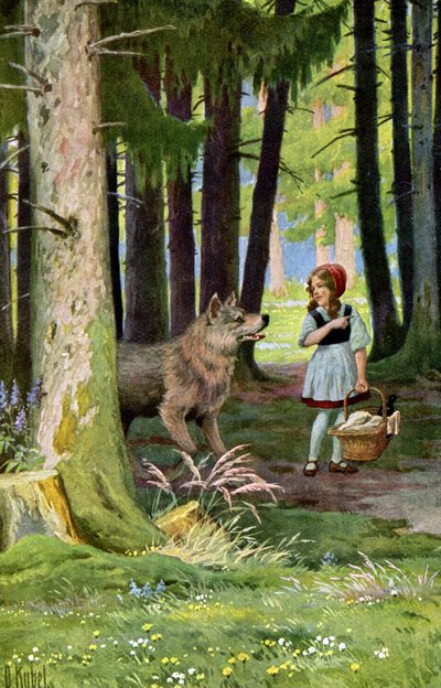 Little Red Riding Hood, c.1900 by Otto Kubel