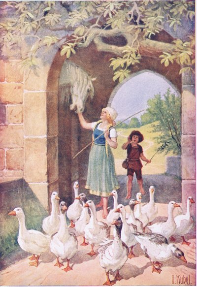 The Goose Girl by Otto Kubel