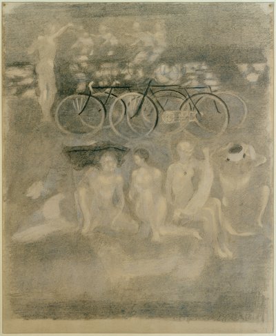 Resting Cyclist by Otto Meyer Amden