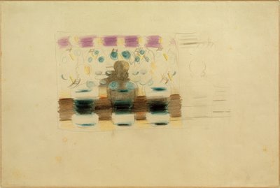 Preparation (Devotion in the Dining Hall). Sketch by Otto Meyer Amden
