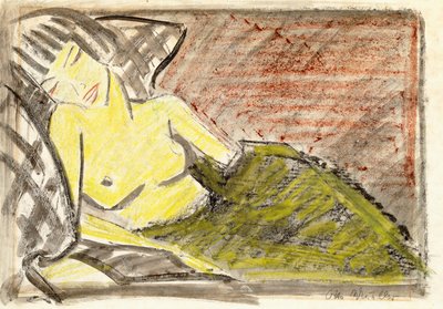 Reclining Woman by Otto Mueller