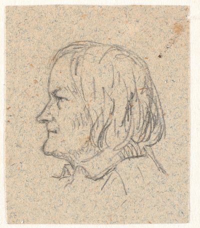 Profile Portrait of Thorvaldsen by P.C. Skovgaard