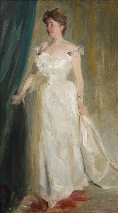 Portrait of Countess Lillie Suzanne Raben-Levetzau by Peder Severin Krøyer