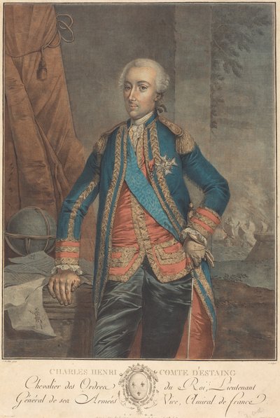 Charles Henri, Count of Estaing by P. Frieselhem