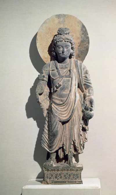 Standing Bodhisattva Maitreya by Pakistani School