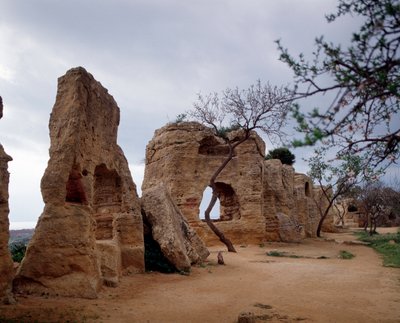 View of Paleochristian Necropolis, 4th Century by Paleo Christian