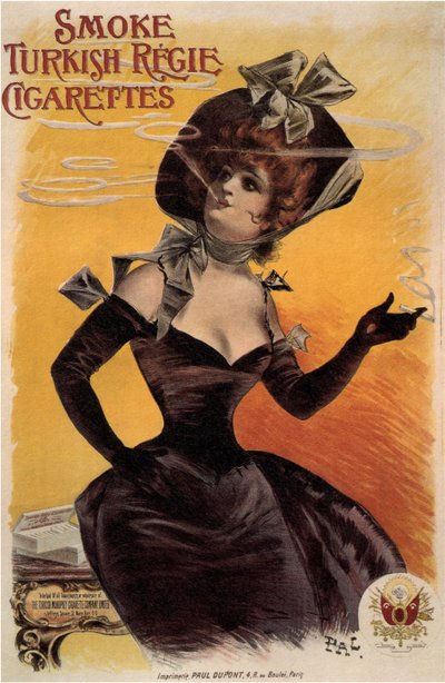 Smoke Turkish Regie Cigarettes, 1895 by Paléologue