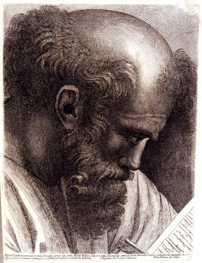 Pythagoras (engraving) by Paolo Fidanza
