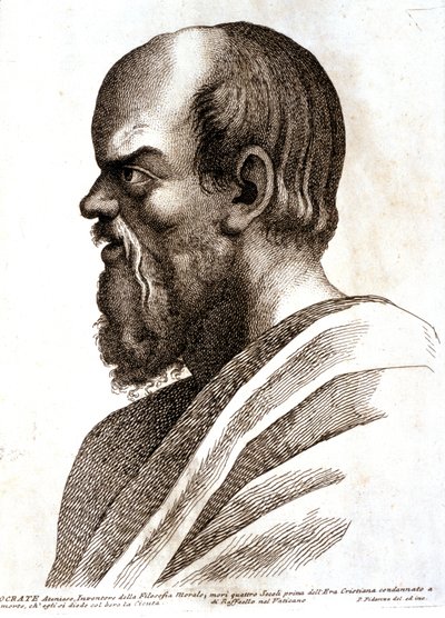 Socrates (engraving) by Paolo Fidanza