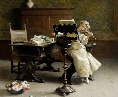 The Violinist by Paolo Giovanni Bedini