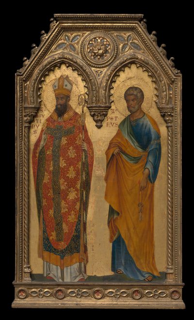 Saints Augustine and Peter by Paolo Veneziano