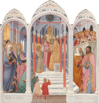 Presentation of Mary. 1398-99 by Paolo di Giovanni Fei