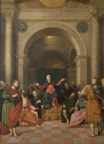 Pentecost by Paris Bordone