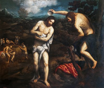 The Baptism of Christ by Paris Bordone