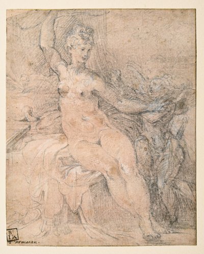 Venus disarming Cupid by Parmigianino