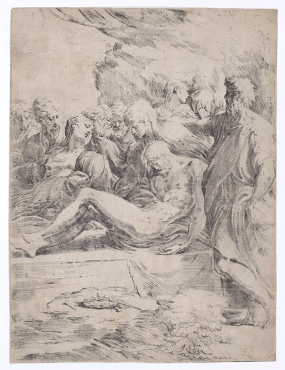 Entombment Facing Left, 1529-1530 by Parmigianino