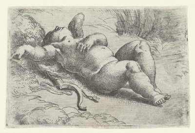 Sleeping Cupid by Parmigianino