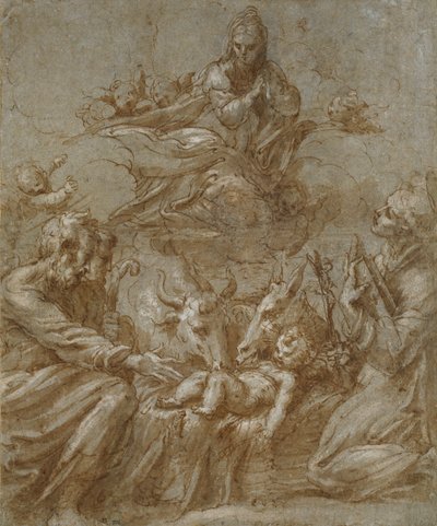 The Nativity of Christ by Parmigianino