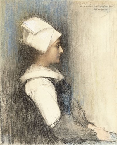 A Breton Girl by Pascal Adolphe Jean Dagnan Bouveret