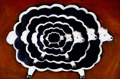 Cloning: Abyme of a sheep by Patrizia La Porta