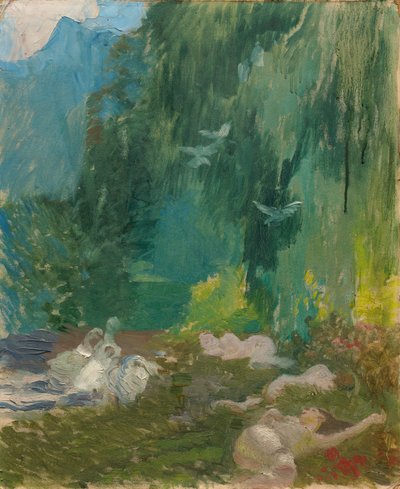 The Siesta, c.1890-1920 by Paul Albert Besnard