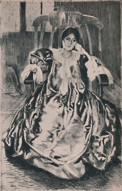 The Silk Dress, 1887 by Paul Albert Besnard