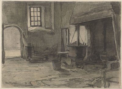 Fireplace with Kettles by Paul Bodifée