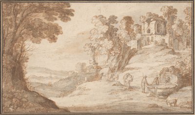 Classical Landscape with a Fountain by Paul Bril