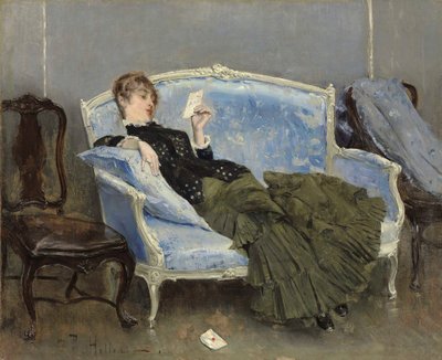 The Letter by Paul Cesar Helleu