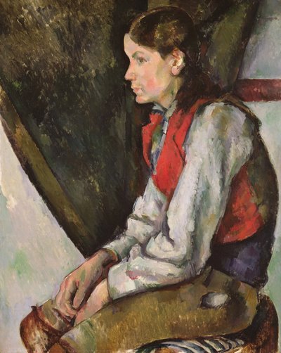 Boy in a Red Vest by Paul Cézanne