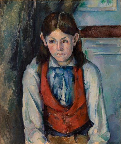 Boy in a Red Vest by Paul Cézanne