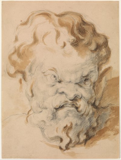 Head of Silenus by Paul Cézanne
