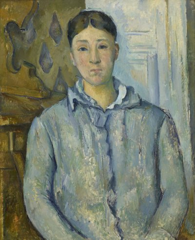 Madame Cezanne in Blue by Paul Cézanne