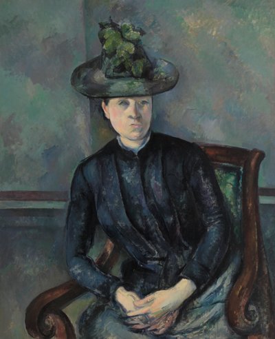 Madame Cezanne with Green Hat by Paul Cézanne