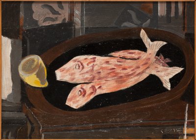 Red Mullet by Paul Cézanne