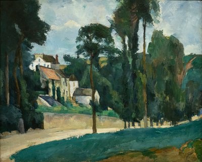 Road in Pontoise (Clos des Mathurins) by Paul Cézanne